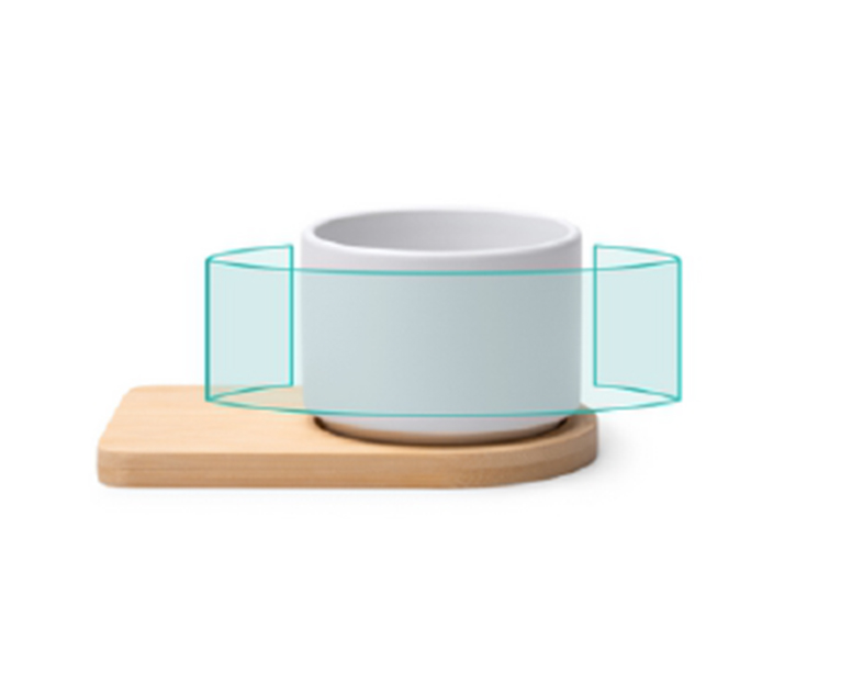 Keramikbecher Bozen Druckfläche 1