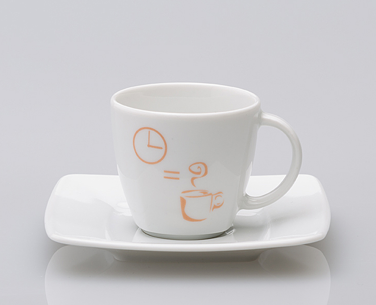 Werbetasse Espresso Victoria mit Druck