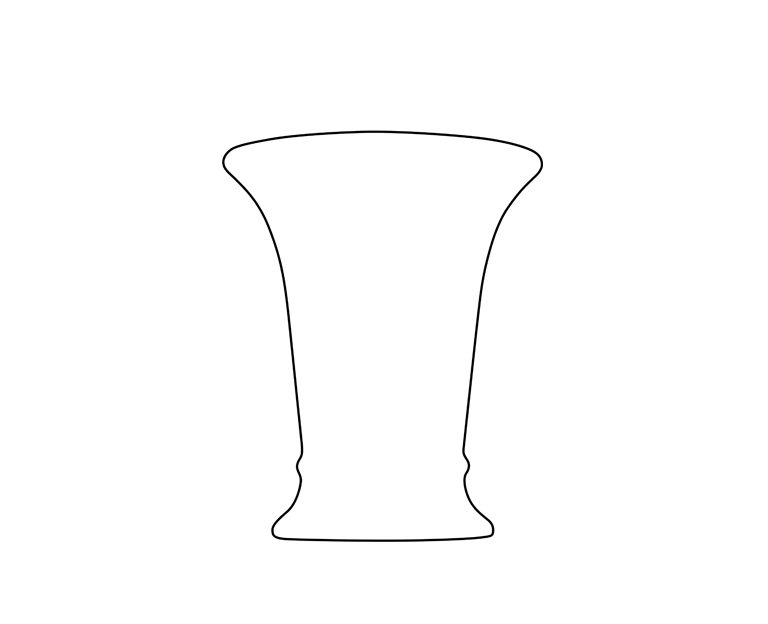 Gastronomie Werbevase Vase 30/215 - Form