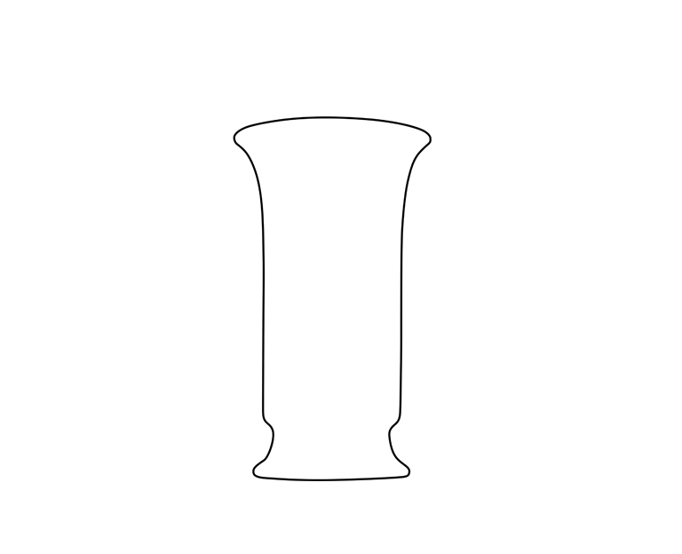 Gastro Blumenvase Werbevase Vase 31/318 - Form